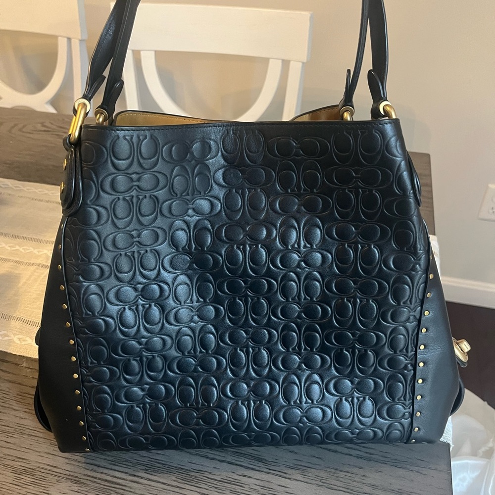 Black coach purse